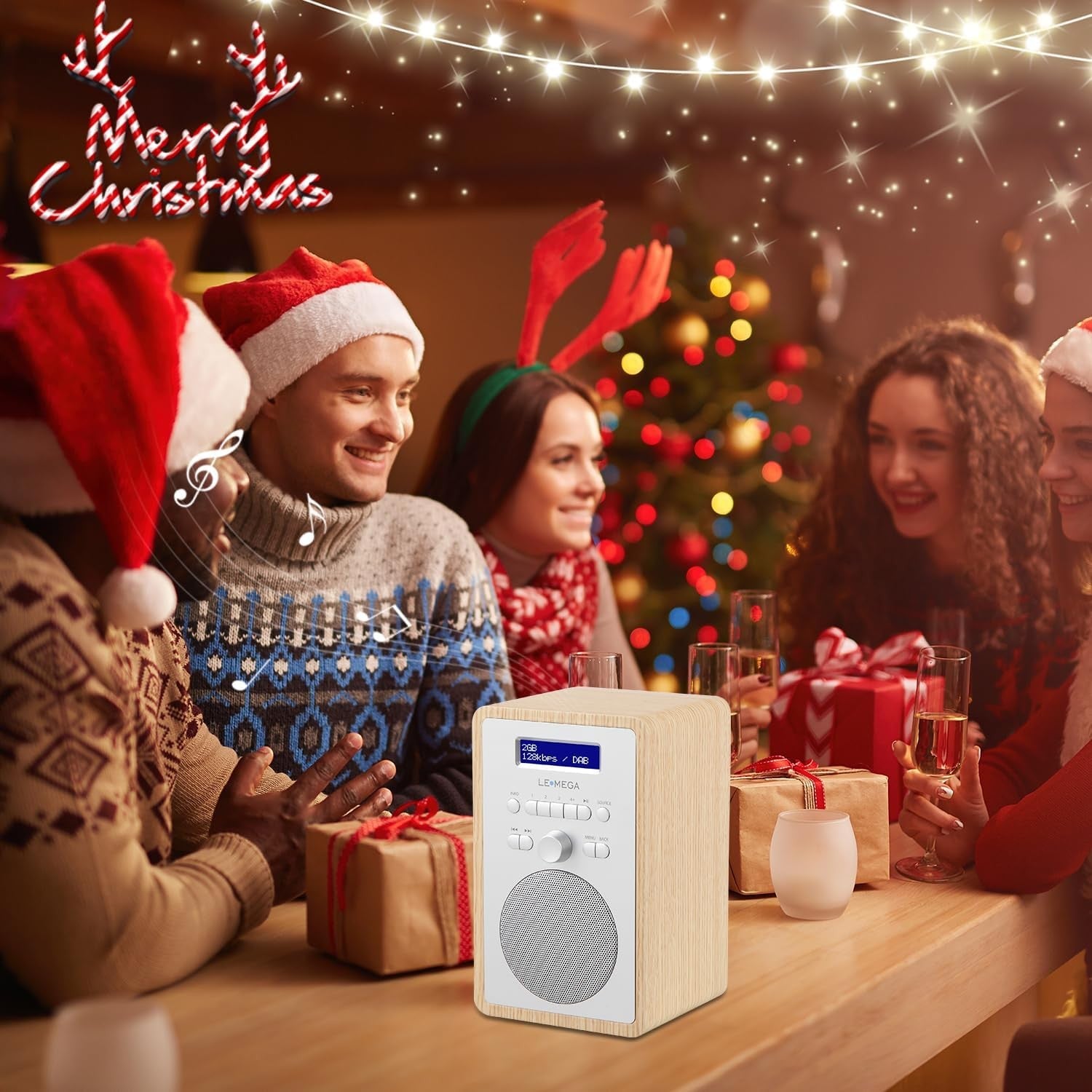 DAB DAB+ Digital Radio FM Dual Alarm Clock Sleep Timer Headphone Jack