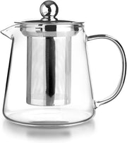 Glass Teapot 450ml Borosilicate Tea Pot with Stainless Steel Infuser