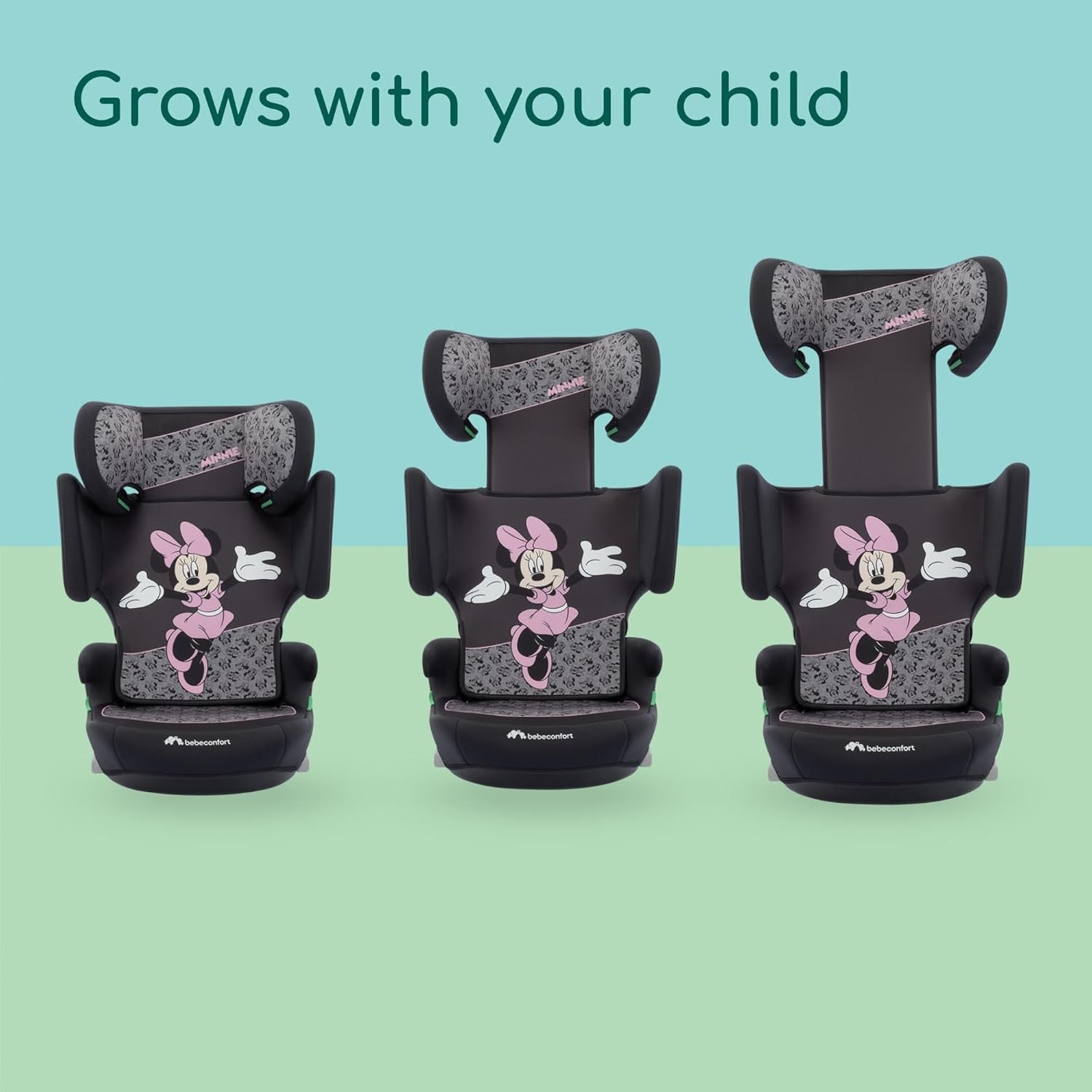 i-Size High Back Booster Car Seat 3–12 Years Foldable Lightweight 100–150cm