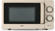 20L Microwave 800W Manual Mirror Door Latte Chrome