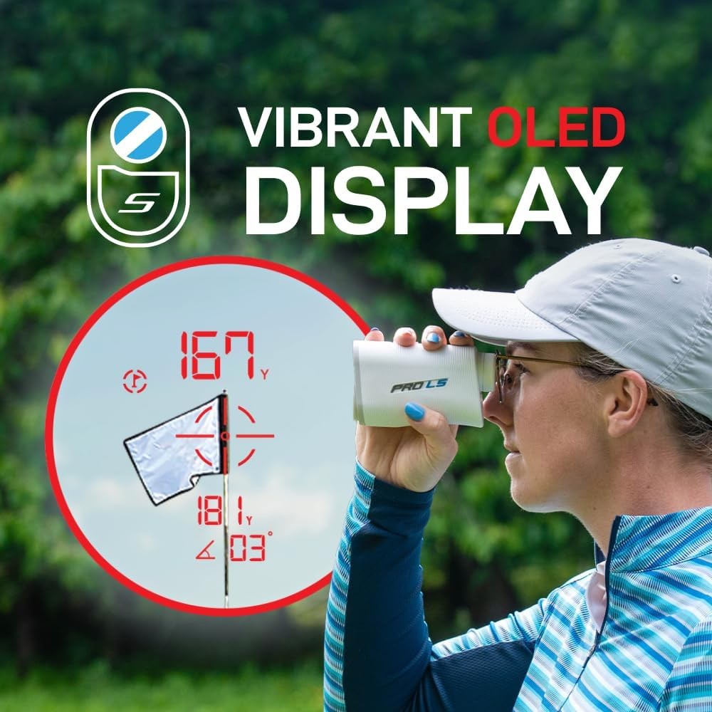 Golf Range Finder 1300 Yards OLED Display Adaptive Slope Flag Lock