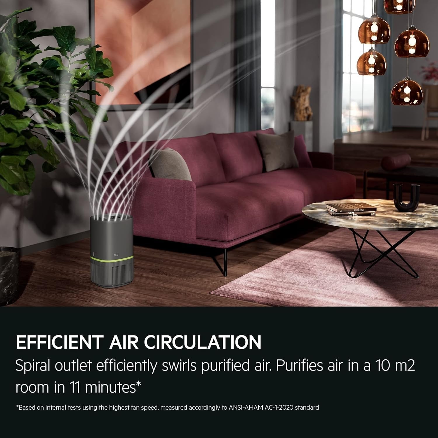 Smart HEPA Air Purifier Quiet Sleep Mode App Control Allergy Home
