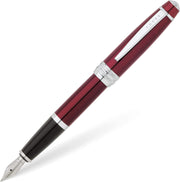 Luxury Red Fountain Pen Medium Nib Smooth Writing Elegant Gift Set