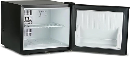 17L Mini Fridge Lockable Quiet Countertop Drinks Cooler Black