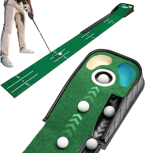 Golf Putting Mat Indoor Training Green Ball Return Non-Slip Practice Mat