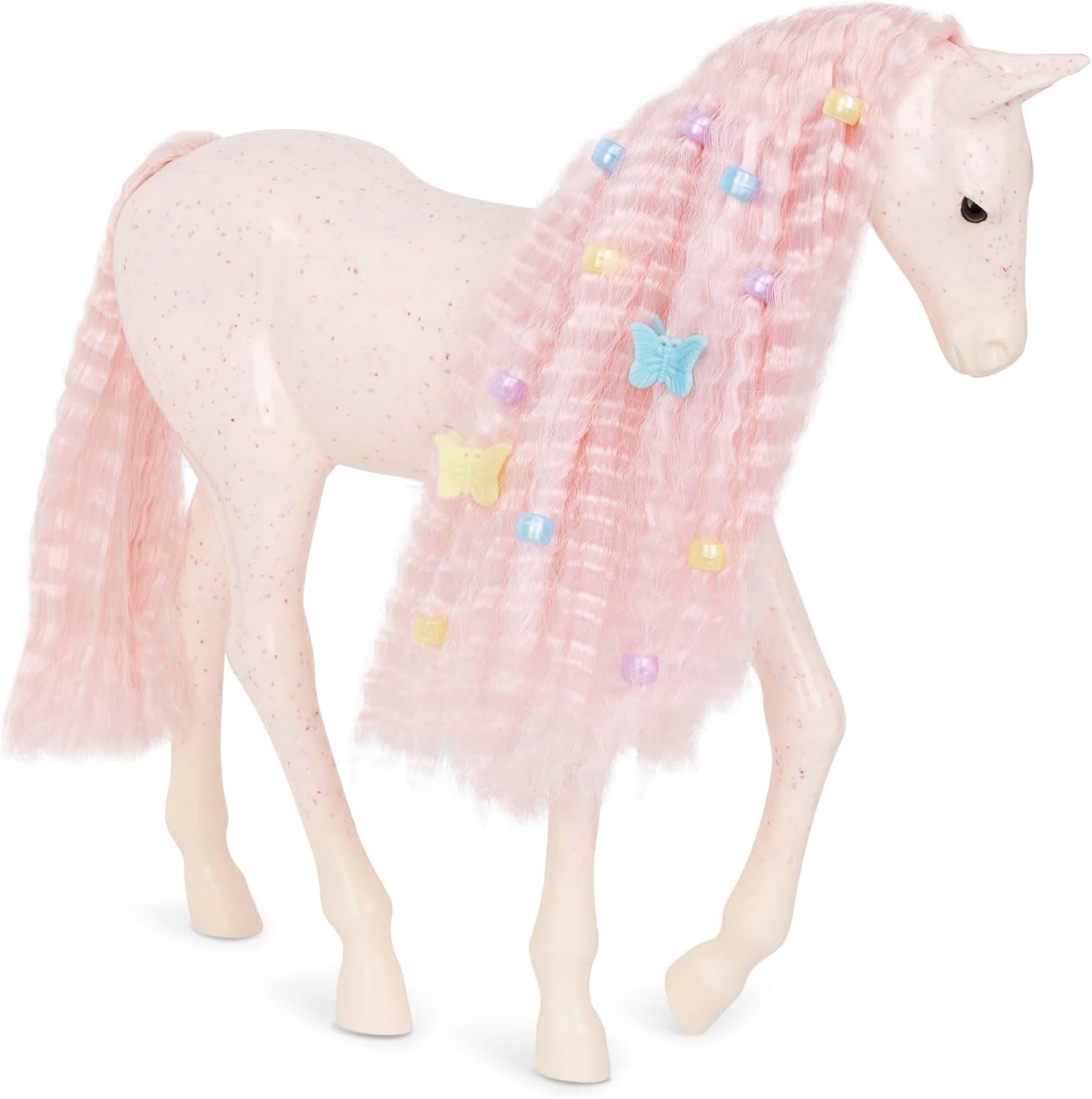 18-Inch Doll & Foal Set Pink Hair Grooming Accessories Soft Body