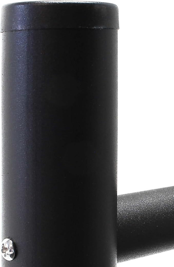3 Door Black Pillar Letterbox Post Stand Lockable Mail System Durable Steel