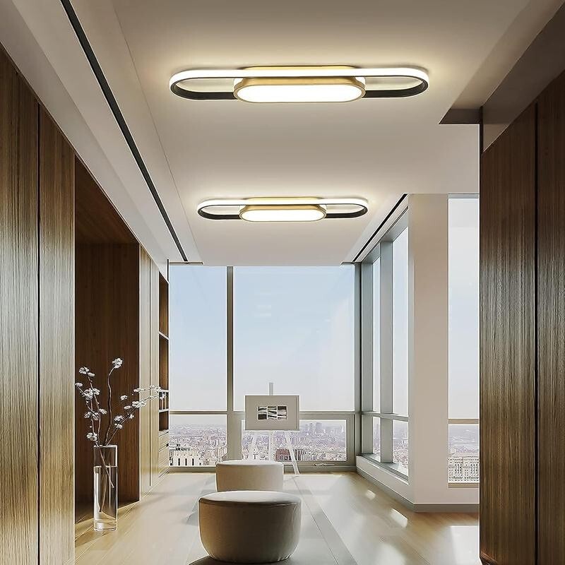 Modern LED Ceiling Light 40W Dimmable Remote 3000K-6500K Flush Mount