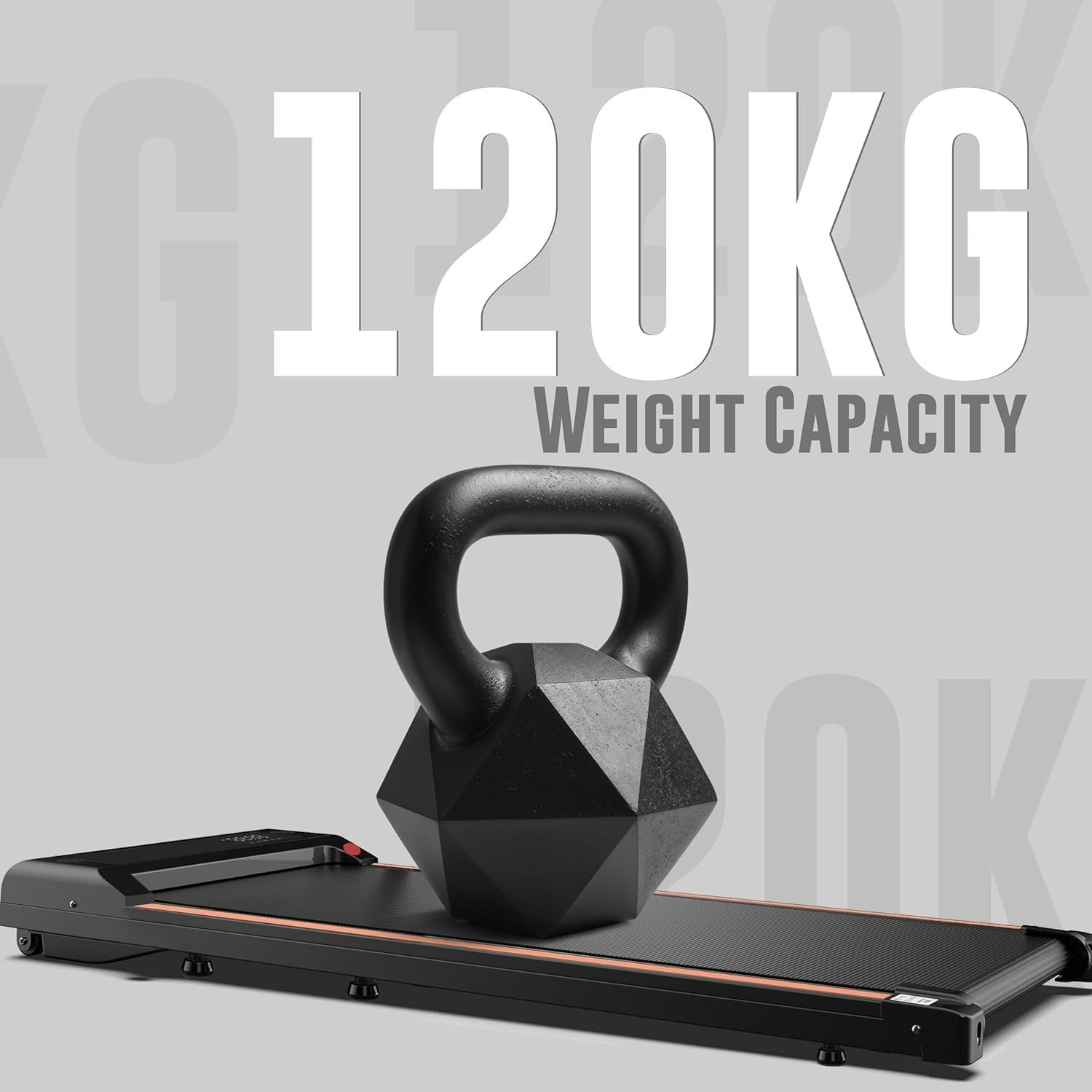 Foldable Under Desk Treadmill 6km/h Silent Walking Machine Home Office