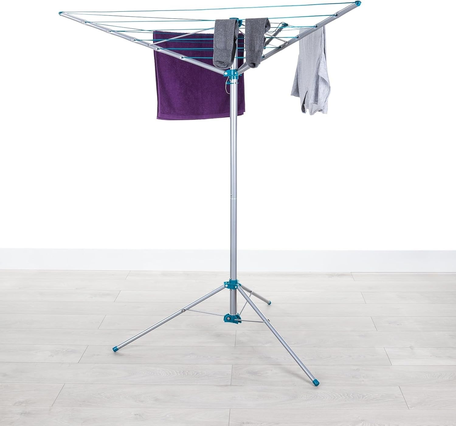 Freestanding Rotary Clothes Airer Portable Washing Line Indoor Outdoor