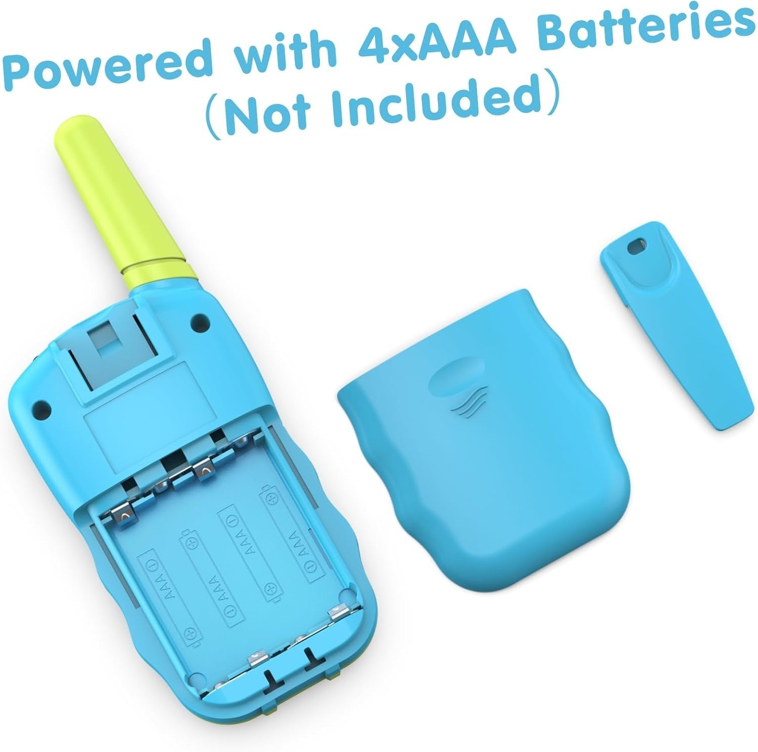 Kids Walkie Talkies 8 Channel 3 Mile Range VOX LED Flashlight Toy