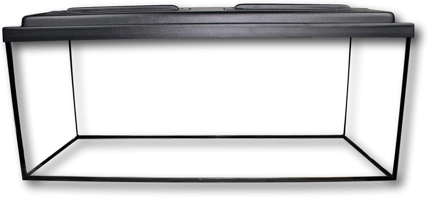 300L Glass Aquarium Fish Tank With LED Lid Large Tropical Display