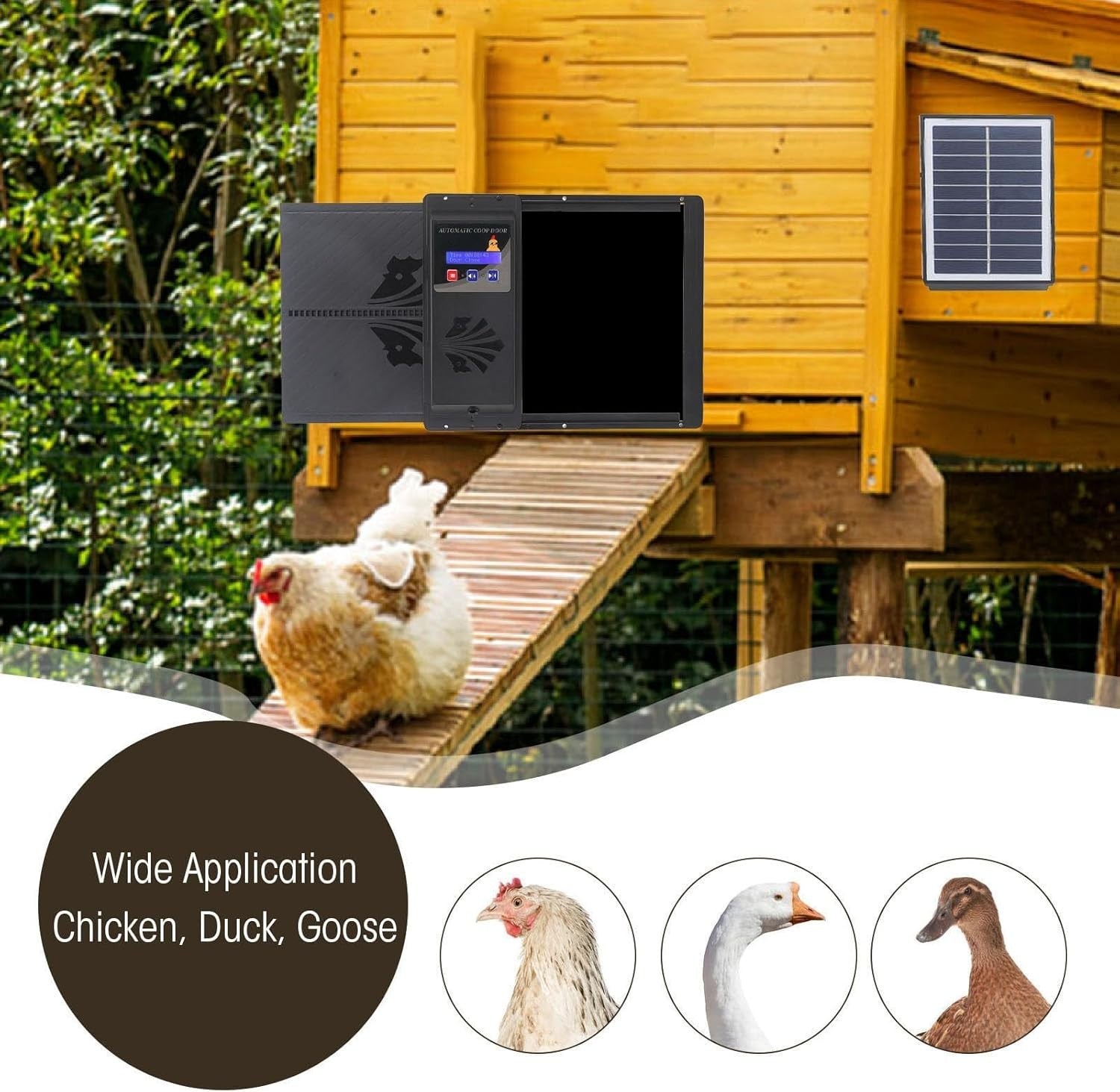 Automatic Chicken Coop Door Timer USB Horizontal Opener