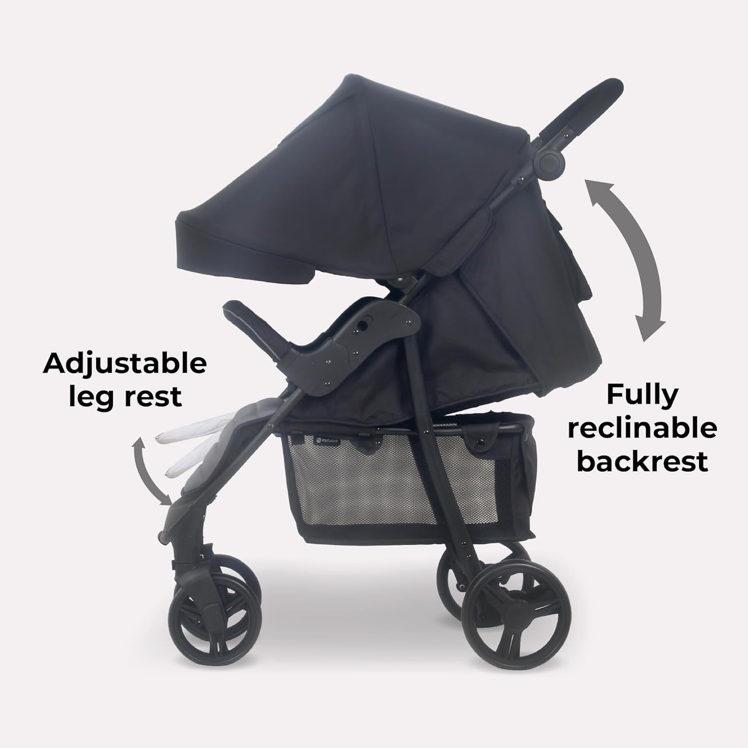 Compact Baby Pushchair from Birth to 4 Years Easy Fold Adjustable Handle 22kg