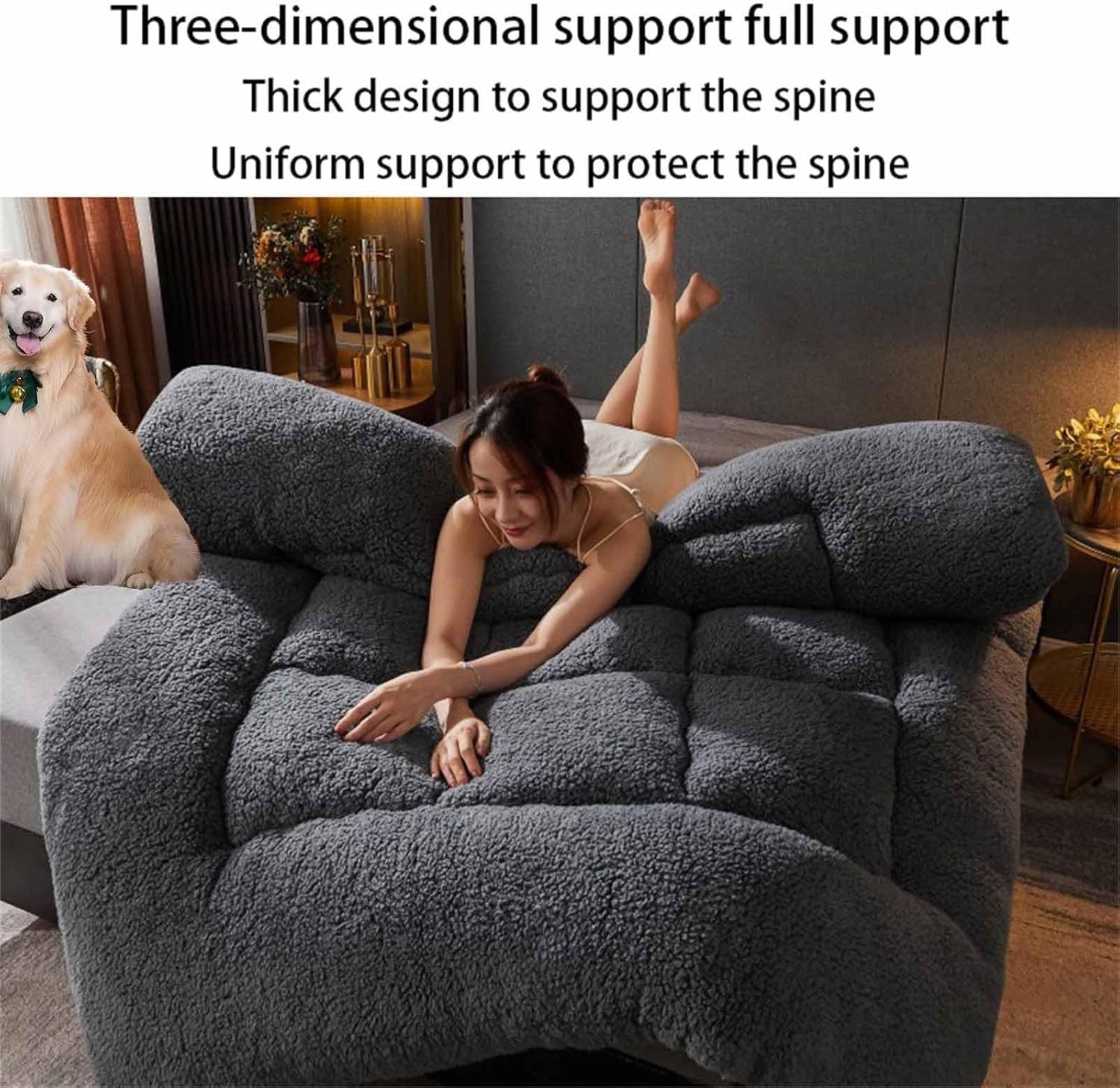 Thick Tatami Floor Mattress Futon 8cm Foldable Bed Pad 90x200cm Brown