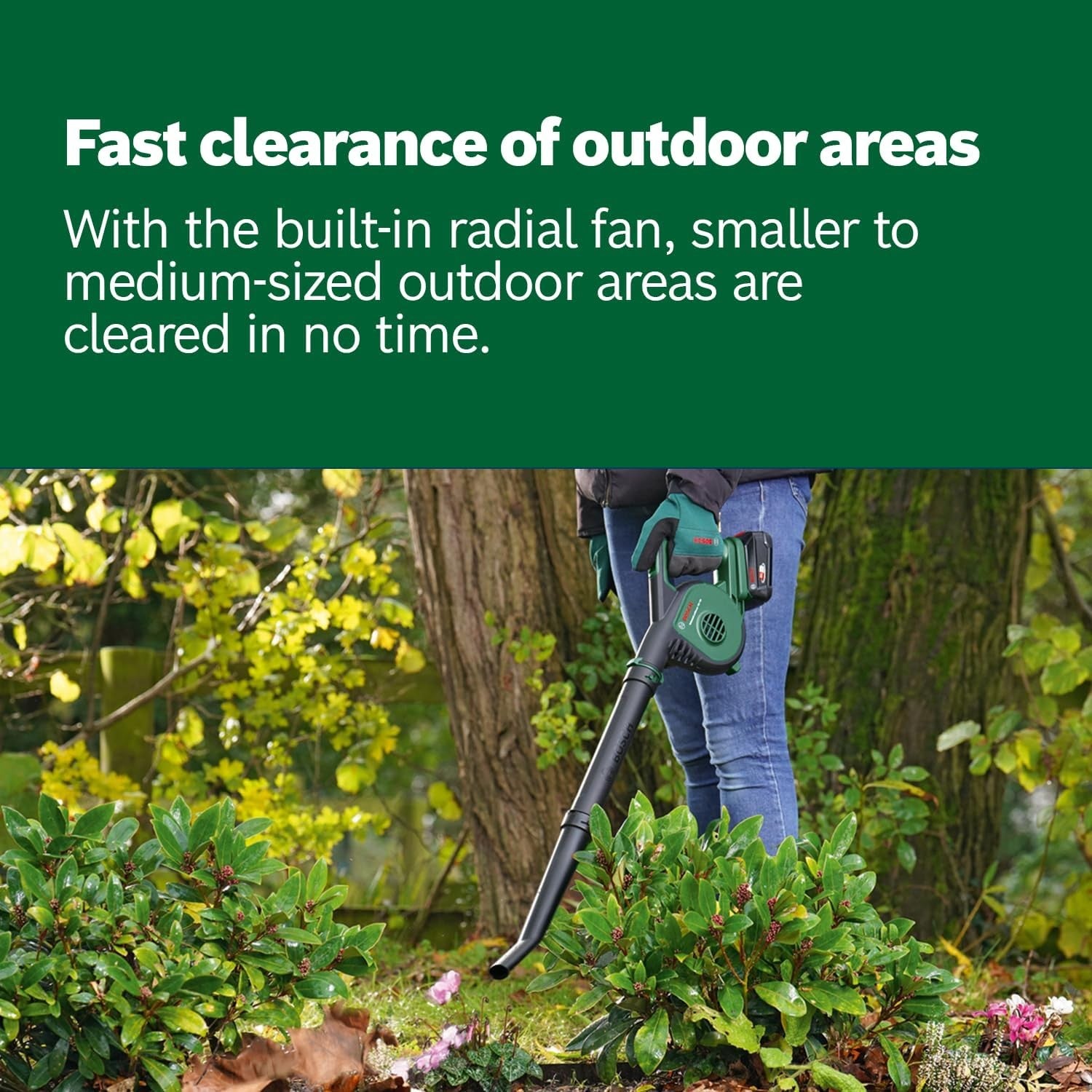 Cordless Leaf Blower 18V Lightweight Handheld Garden Patio Yard Cleaner
