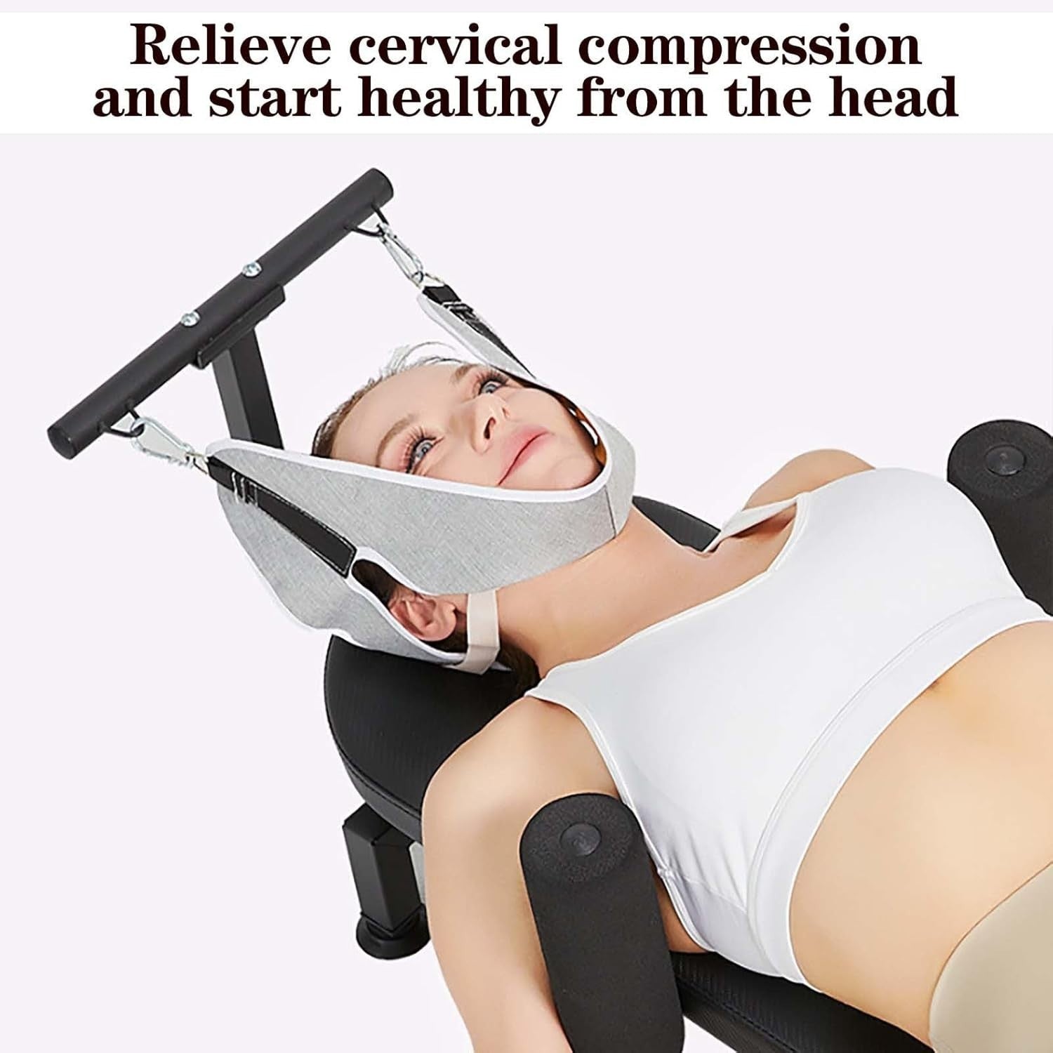 Cervical & Back Traction Table, Adjustable Bench, 150kg Capacity