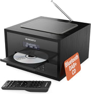Bluetooth DAB+ CD Player Stereo System 40W | USB AUX FM | Dual Alarm Remote