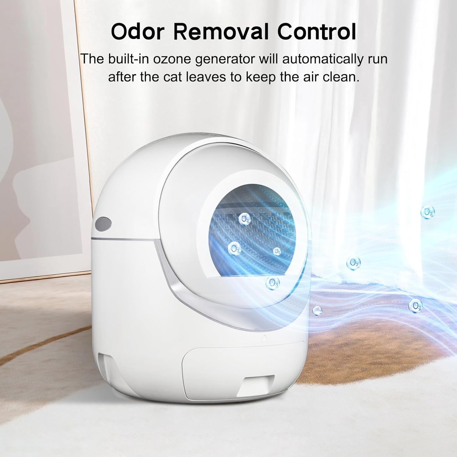 Self Cleaning Cat Litter Box APP Control Odor Removal Multi Cat XL
