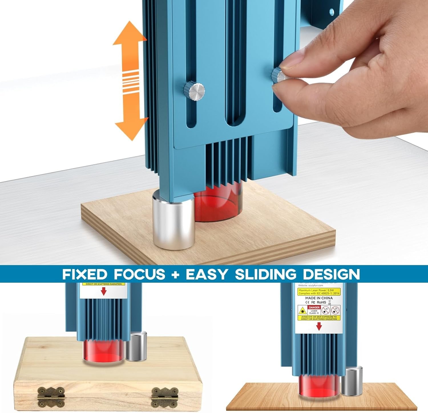 5W Laser Engraver Desktop Cutter High Precision Wood Acrylic 410x420mm