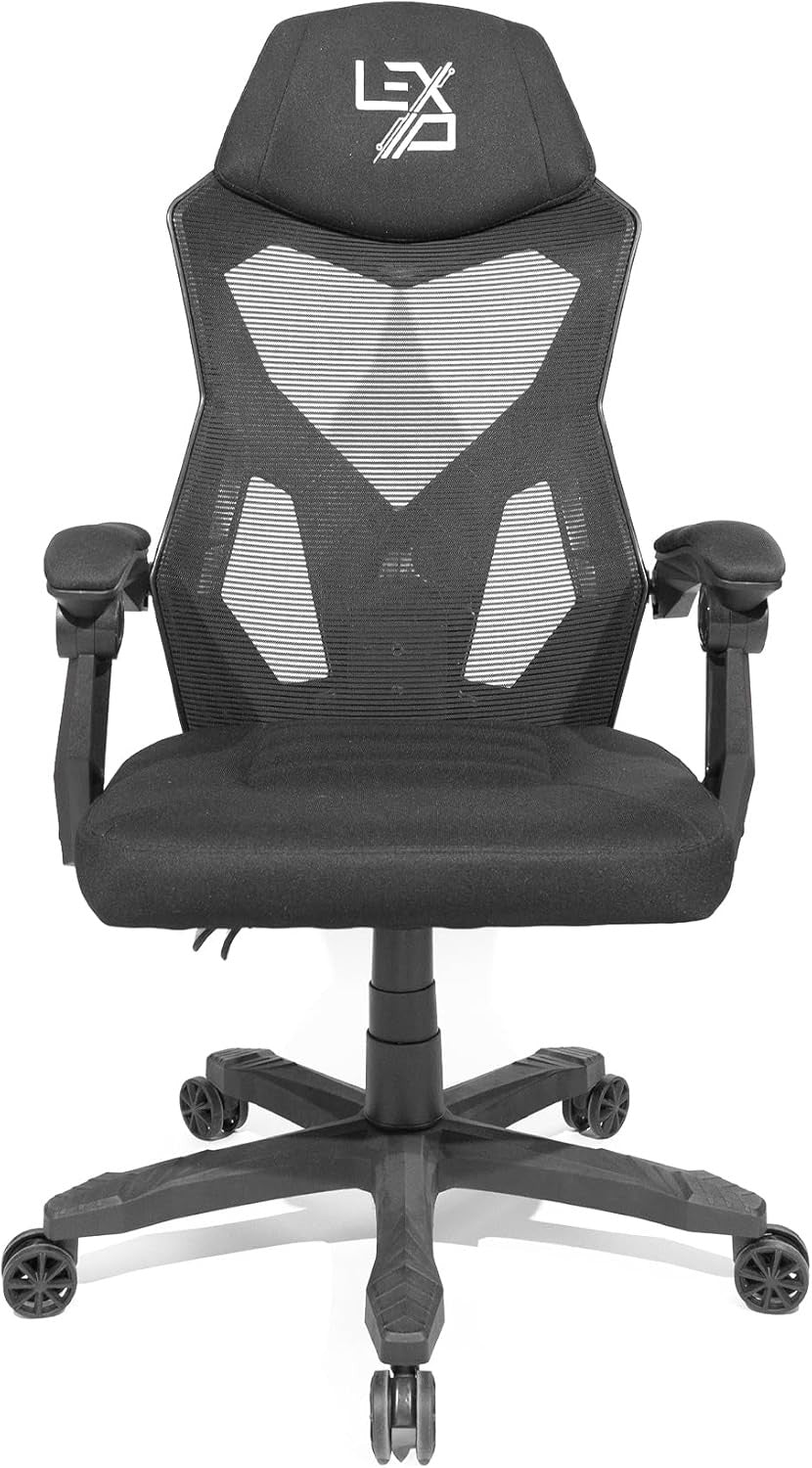 Ergonomic Gaming Chair Mesh Office Chair Reclining Swivel Black