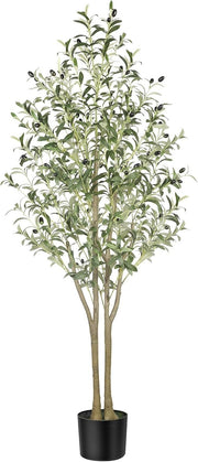 5ft Artificial Olive Tree with Pot Lifelike Leaves Indoor Outdoor Home Decor