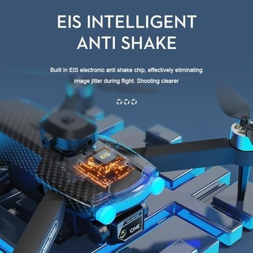 Foldable 8K HD Drone with Dual Camera, Brushless Motor & Obstacle Avoidance