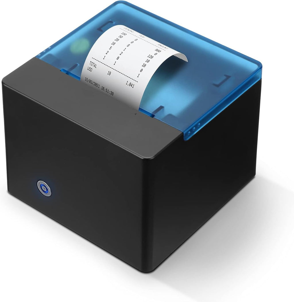 Black Thermal Printer for Money Counter, Fast 80ppm, Cable