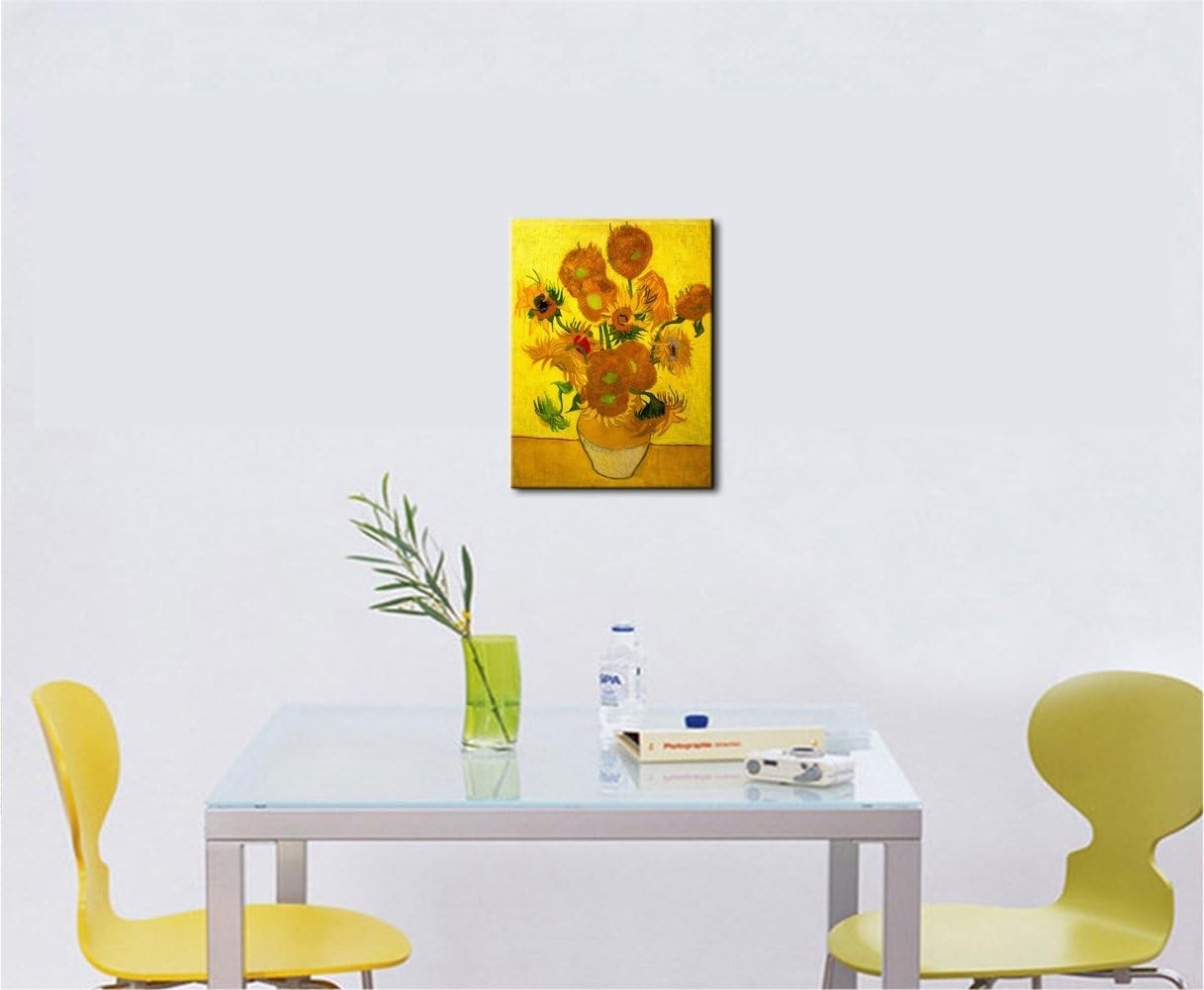 Van Gogh Sunflowers Canvas Wall Art 40x30cm Framed Print