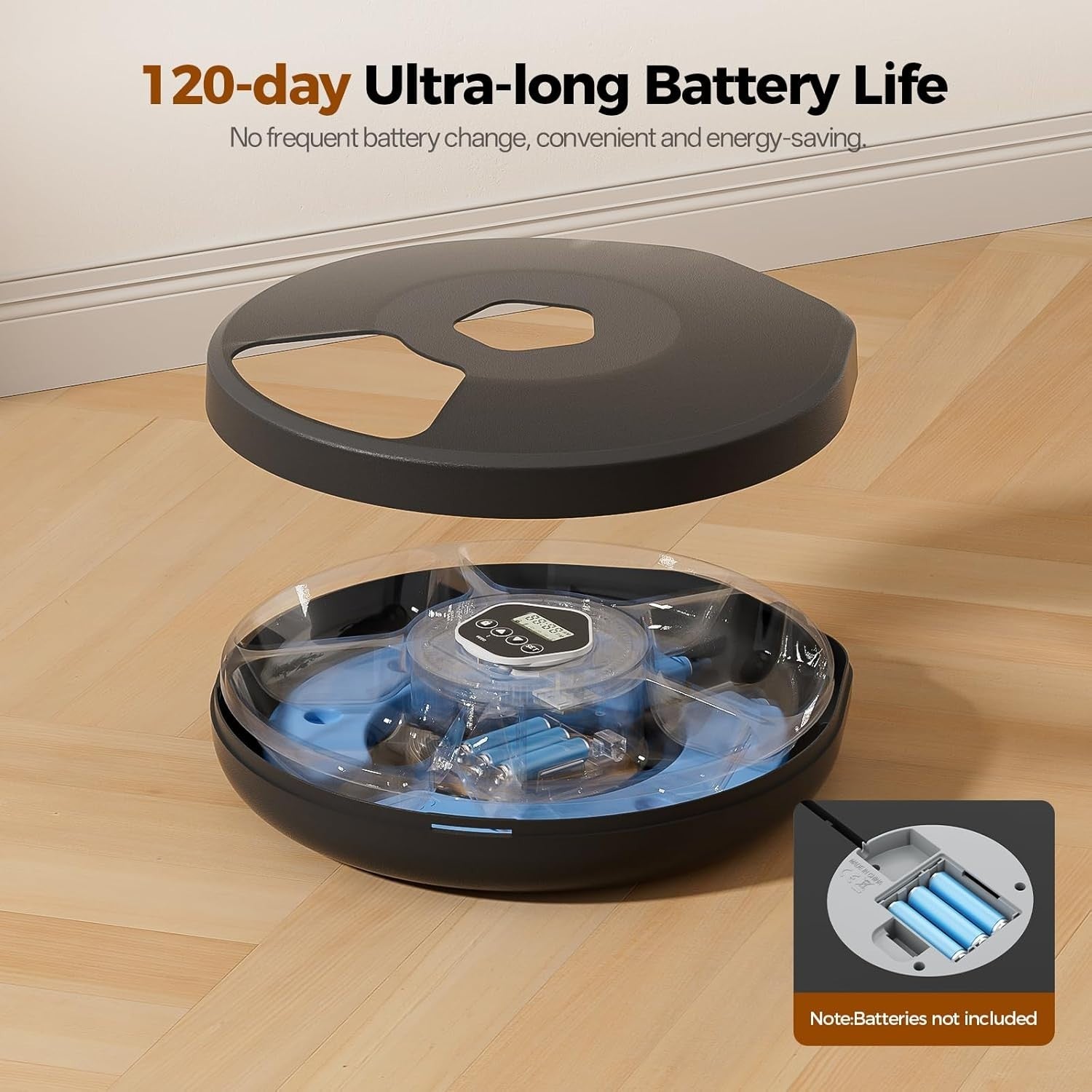 Automatic Wet Food Cat Feeder Timer 5 Meal Pet Dispenser Ice Packs