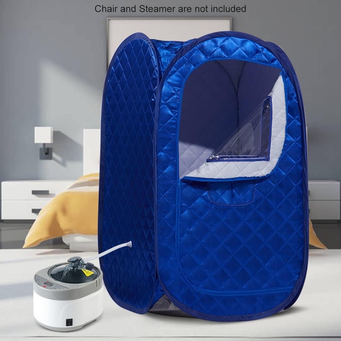 Portable Sauna Tent Foldable One Person Full Body Spa Detox Weight Loss Blue