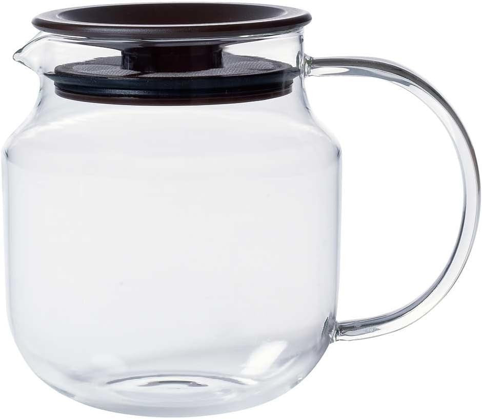 Glass Teapot 620ml with Stainless Steel Infuser One Touch Tea Brewer