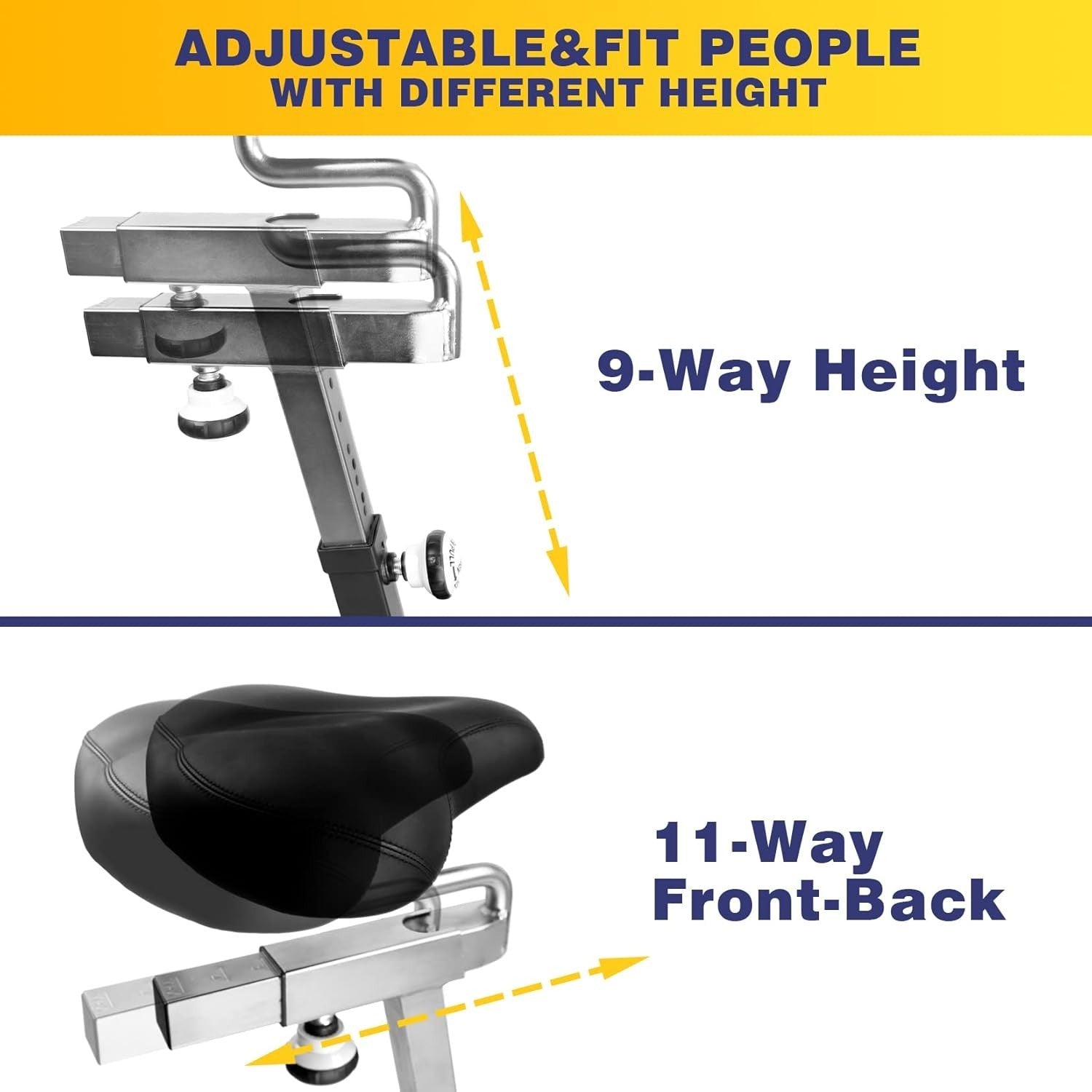 Heavy Duty Air & Magnetic Assault Bike 15-Level Resistance LCD Full-Body Trainer