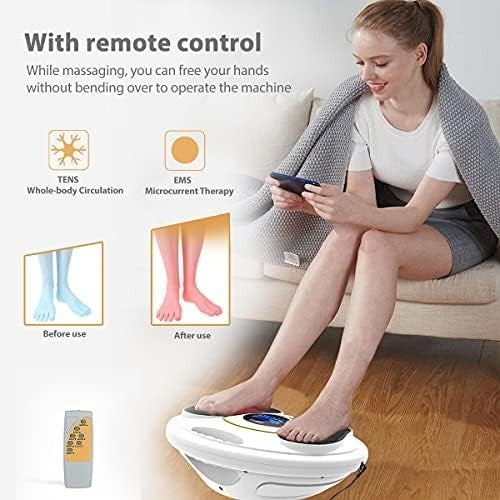 EMS & TENS Foot Circulation Machine, 99 Levels, Pain Relief