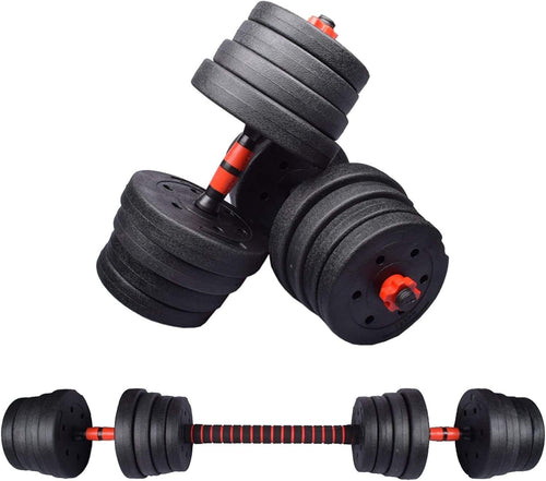 Adjustable Dumbbell Barbell Set 20–40kg Free Weights Home Strength Gym