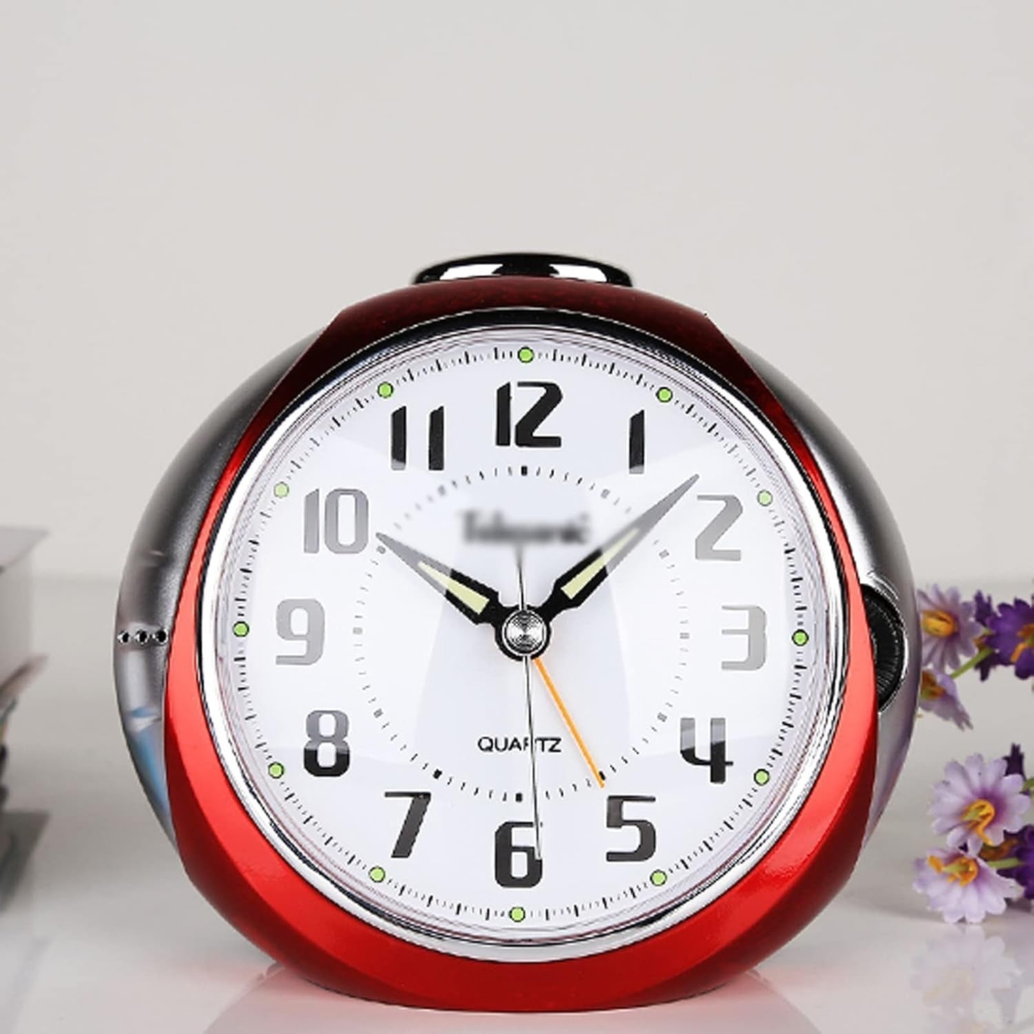 Classic Silent Analog Alarm Clock 5 Inch Loud Backlight No Snooze Bedside