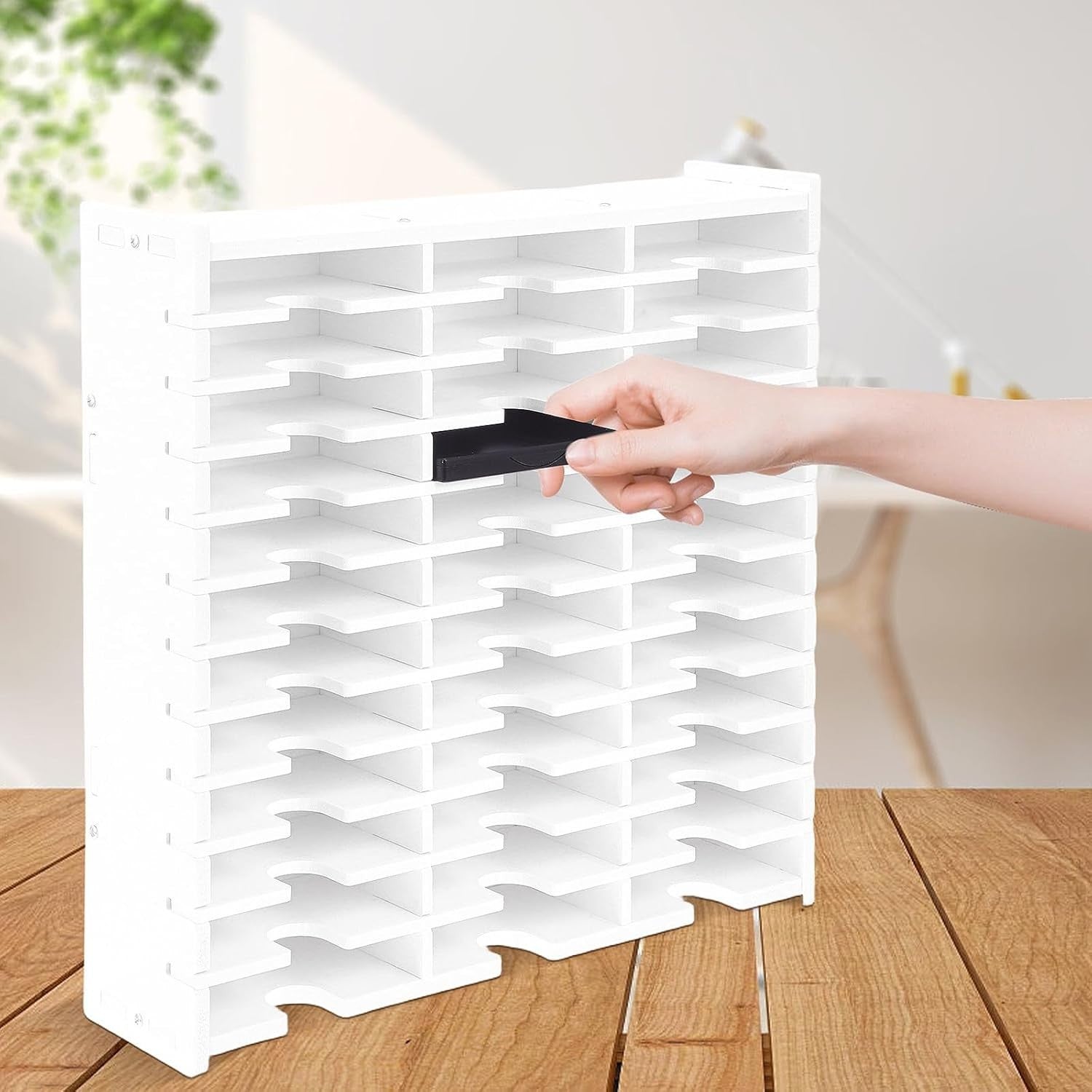 Portable CD DVD Storage Case Disc Organizer Box Scratch Resistant White