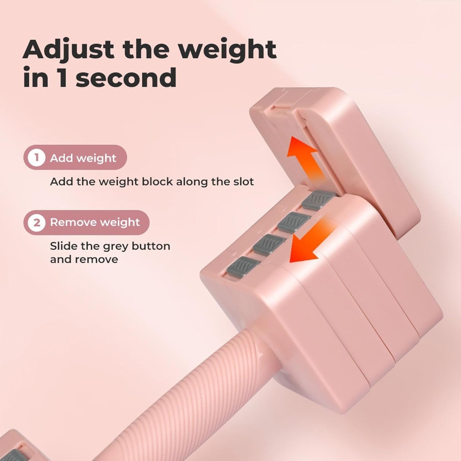 10kg Square Adjustable Dumbbells Pair Fast Change Non Slip Home Workout
