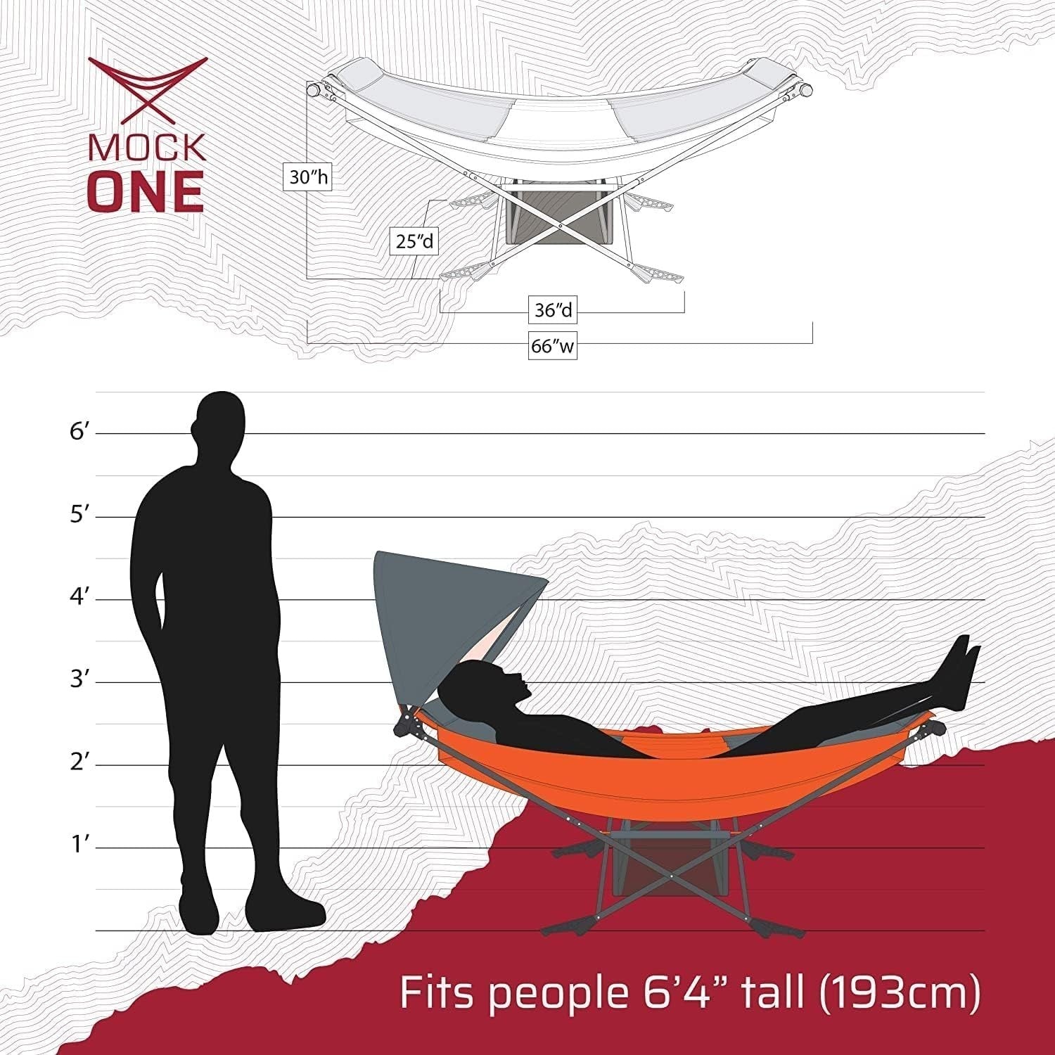 Camping Hammock with Mosquito Net | 290x140cm | 300kg Weight Capacity Kit