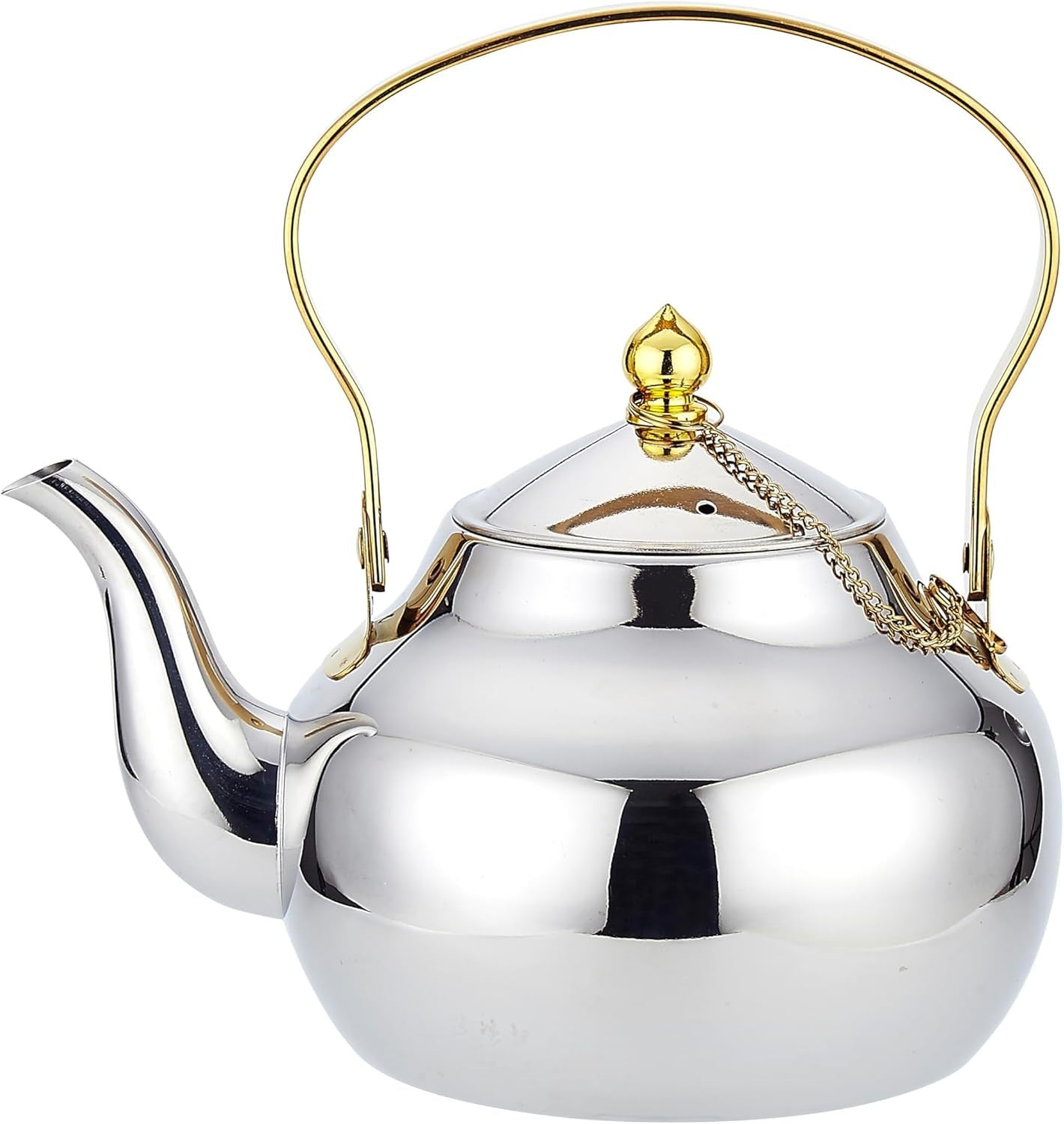 Stainless Steel Teapot 1.5L Tea Pot Infuser Induction Stovetop
