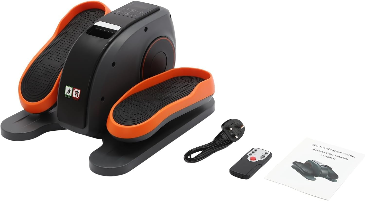 Under Desk Electric Elliptical for Seniors Quiet Pedal Exerciser LED Remote