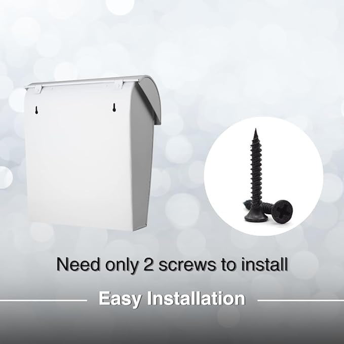 Lockable Wall Mounted Post Box White | Weatherproof Aluminium Mailbox