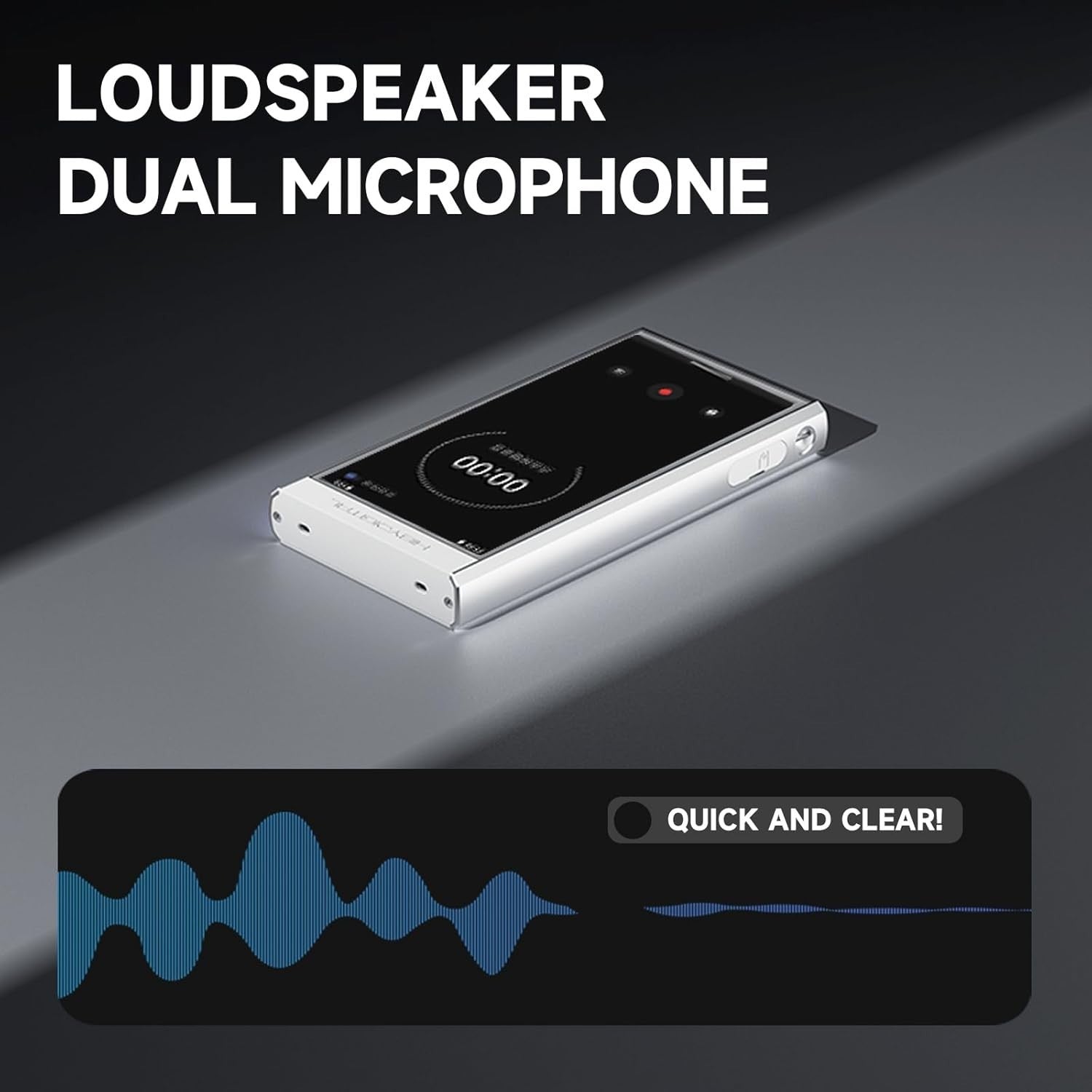 Android 13 MP3 Player 128GB Bluetooth WiFi HiFi Touchscreen Portable Silve