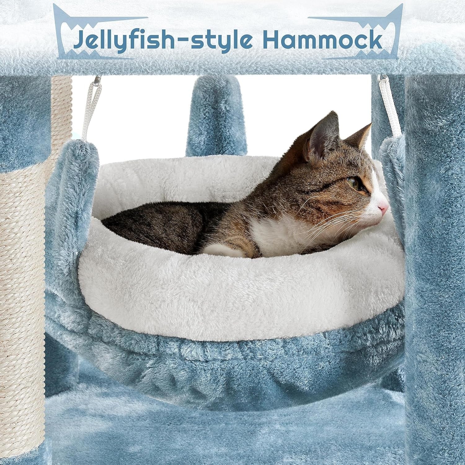Large Cat Tree Tower 155cm Multi Level Scratching Post Condo Play Centre