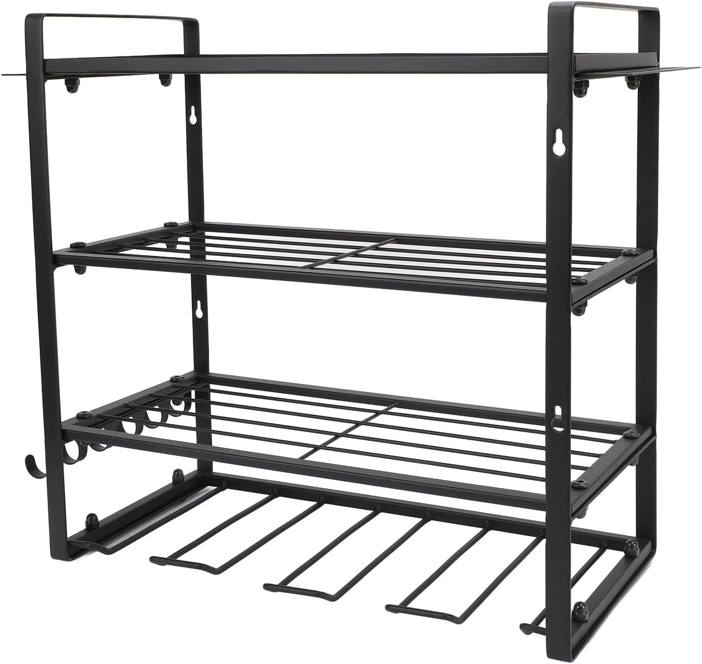 4 Layer Power Tool Organizer Wall Mount Drill Holder Garage Rack