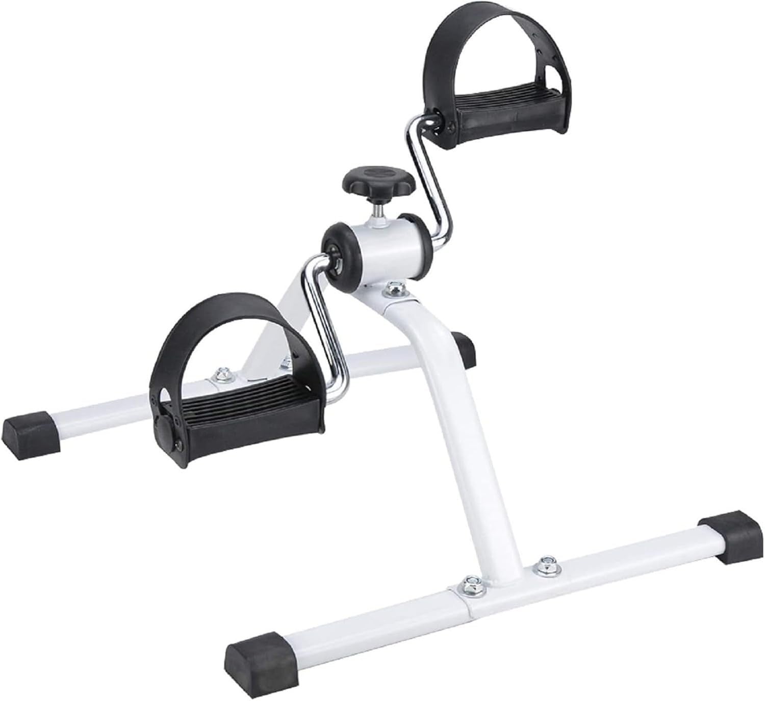 Compact Under Desk Pedal Exerciser Adjustable Resistance Arm Leg