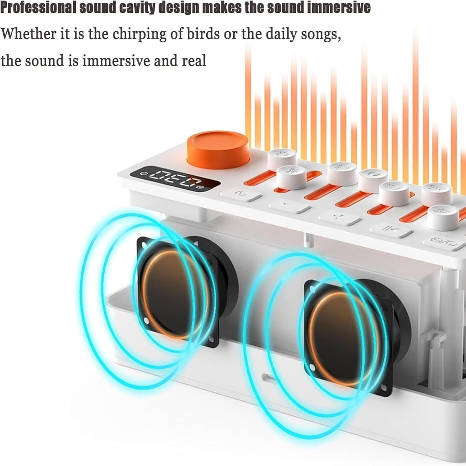 Portable White Noise Sound Machine 3-in-1 Speaker 8 Soothing Sounds