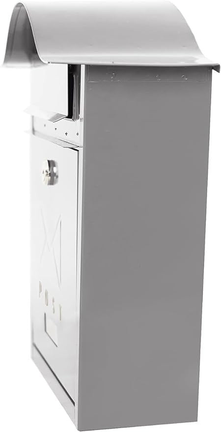 Wall Mounted Lockable Post Box Waterproof Aluminium Mailbox Secure Stylish