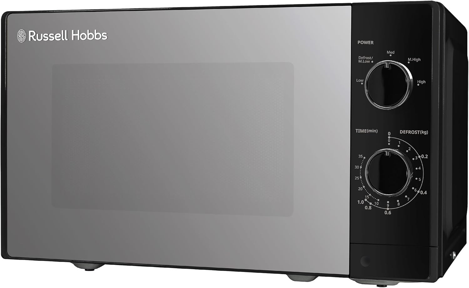 20L 800W Compact Microwave Oven Manual Control Timer Defrost Kitchen