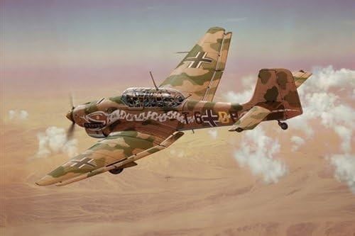 1:72 Scale Ju 87B Stuka Model Kit | WWII Aircraft Unpainted Plastic Build
